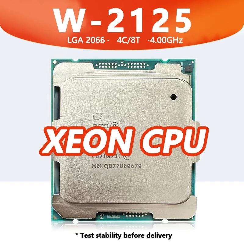 Xeon W-2125 CPU 4.00GHz 4 ھ 8  8.25MB 120W LGA2066, C422 ۾  Xeon W2125 proceaor